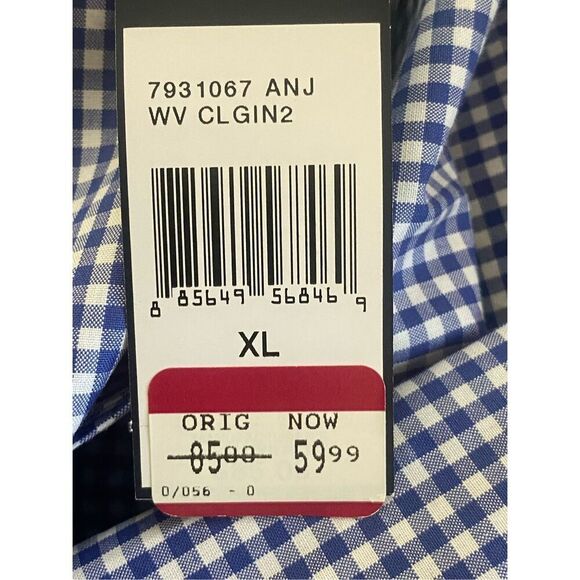 Ralph Lauren Shirt Men’s Blue Gingham Button Down Long Sleeve XL New - Picture 5 of 6